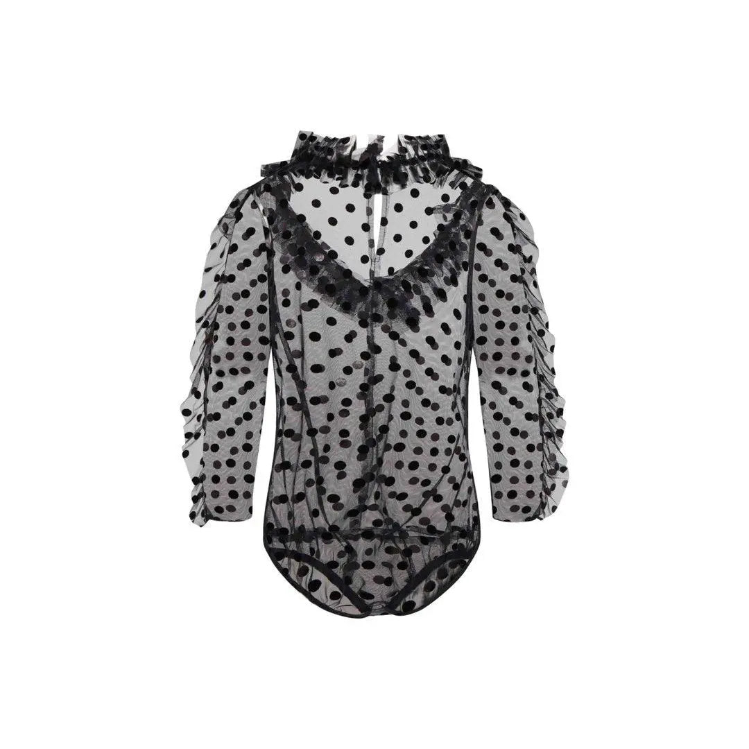 Body plumetis NERO IRONICA