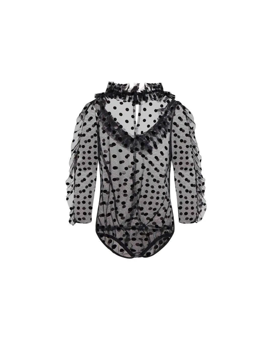 Body plumetis NERO IRONICA