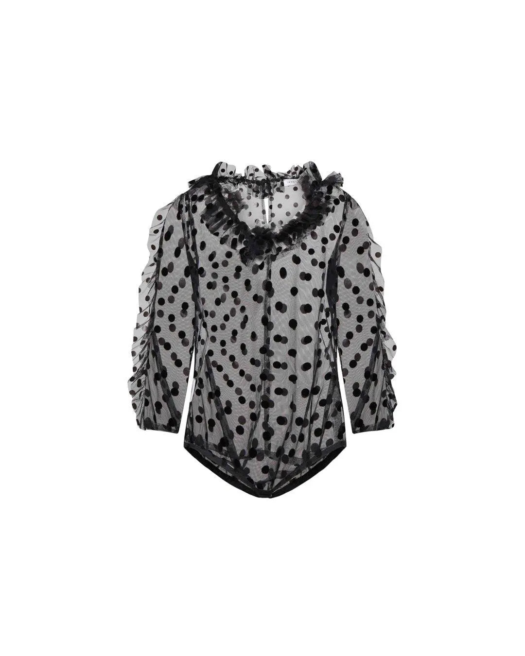 Body plumetis NERO IRONICA