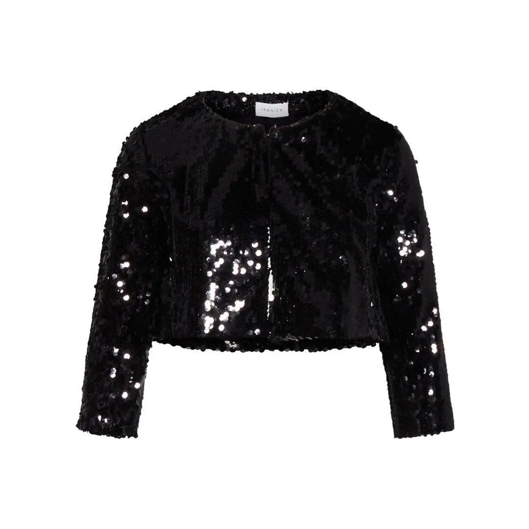 Bolerino piallettes NERO IRONICA