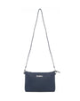Borsa a tracolla Easy smart in ecopelle a grana con logo sul davanti BLU-NAVY DORABELLA EASY Un
