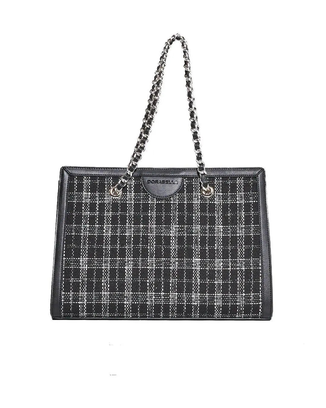 Borsa con catena NERO DORABELLA Un