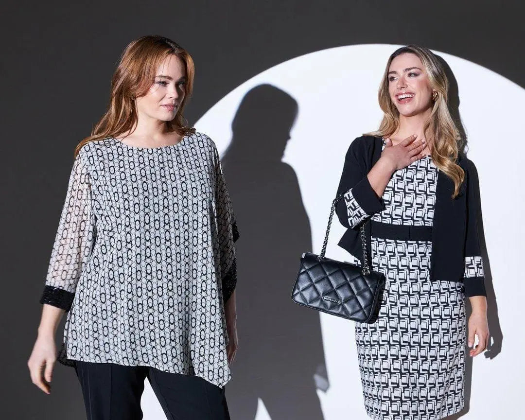 Borsa piccola a spalla in ecopelle matelassé con manici a catena NERO DORABELLA UNICO