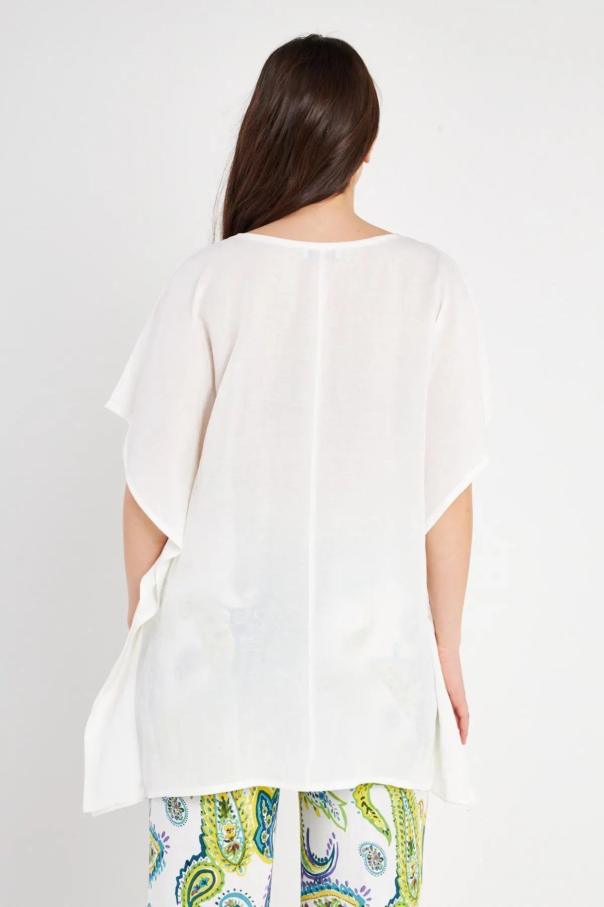 CASACCA BASIC IN LINO BIANCO DORABELLA