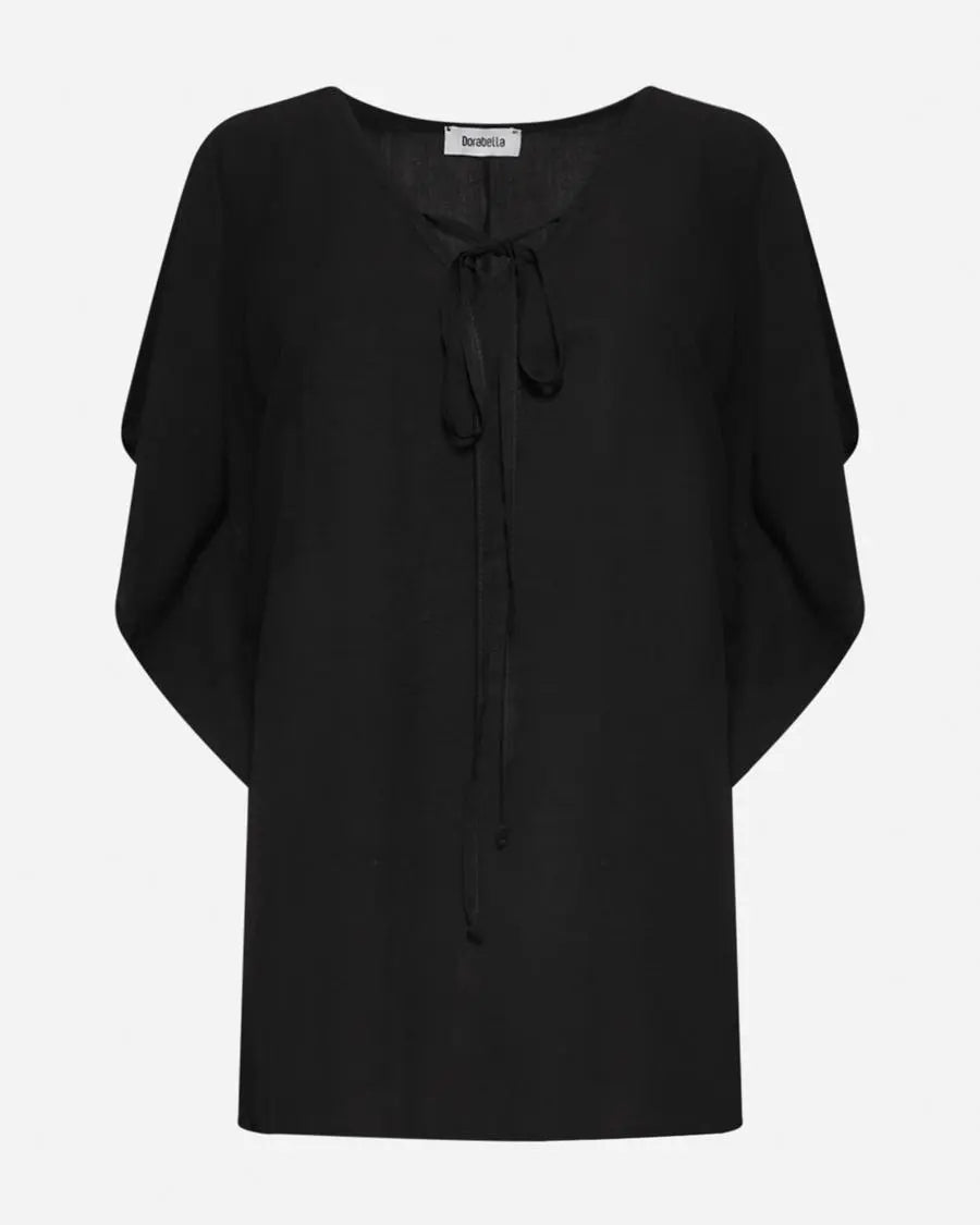 CASACCA BASIC IN LINO NERO DORABELLA