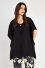 CASACCA BASIC IN LINO NERO DORABELLA