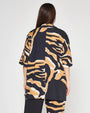Camicia animalier NERO DORABELLA PIU'