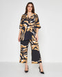 Camicia animalier NERO DORABELLA PIU'