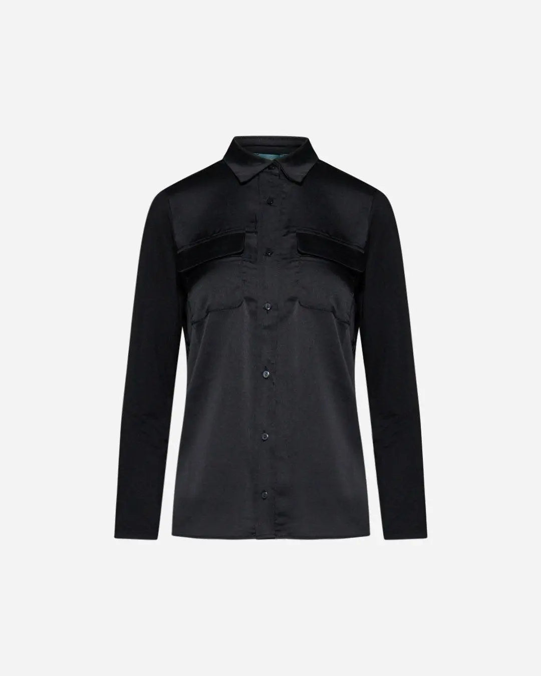 Camicia bi-materiale BLACK DORABELLA