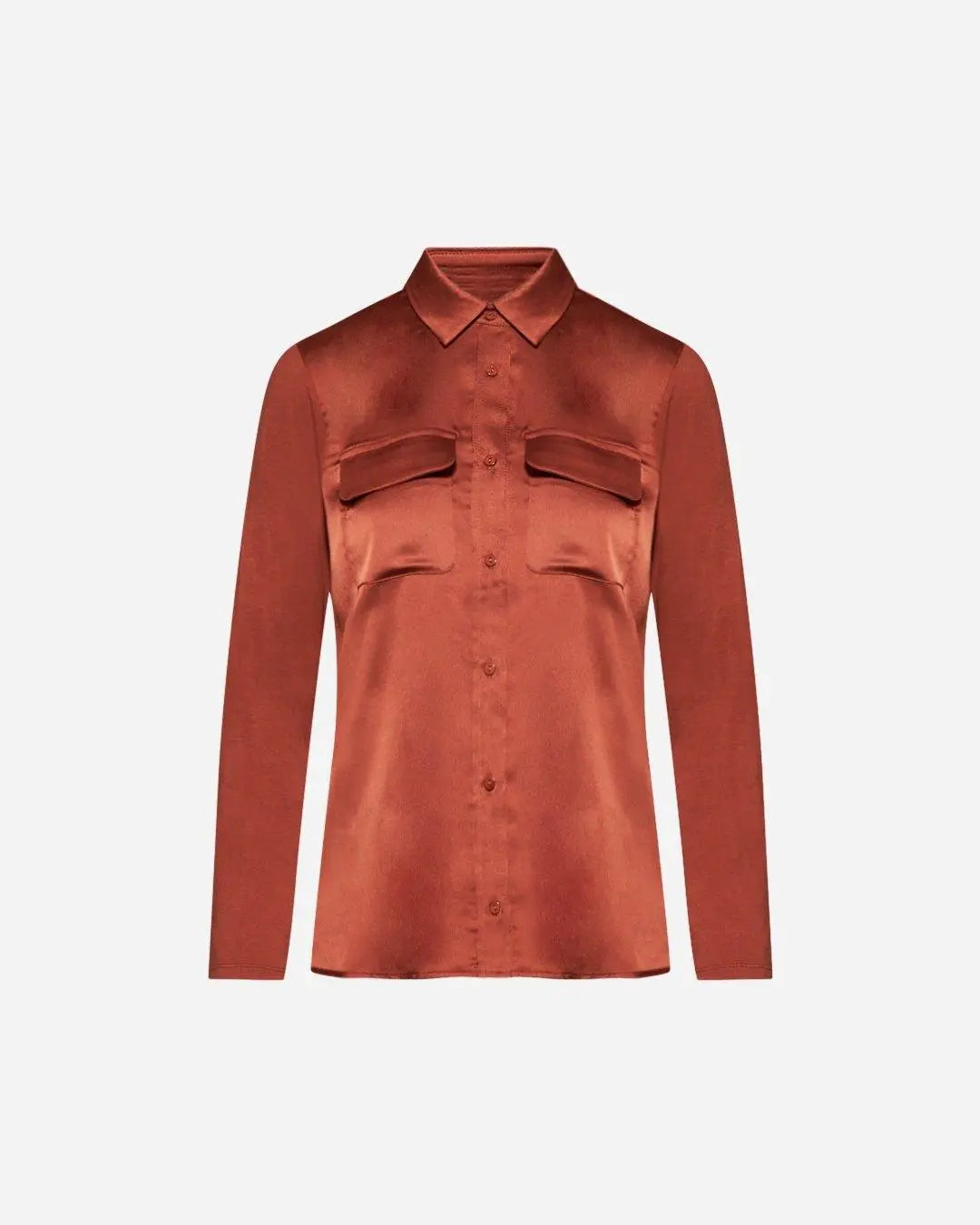 Camicia bi-materiale CANNELLA DORABELLA