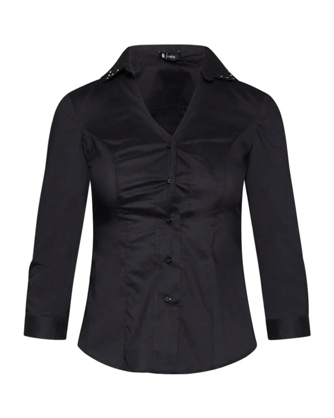 Camicia colletto borchie NERO IRONICA XL