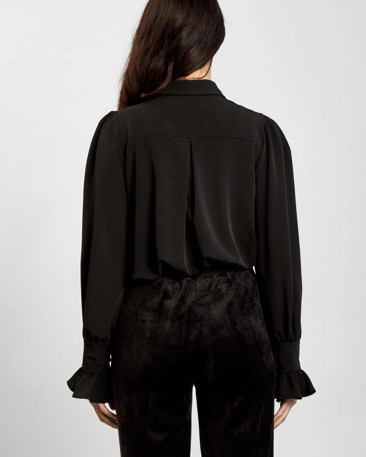 Camicia colletto piatto NERO IRONICA