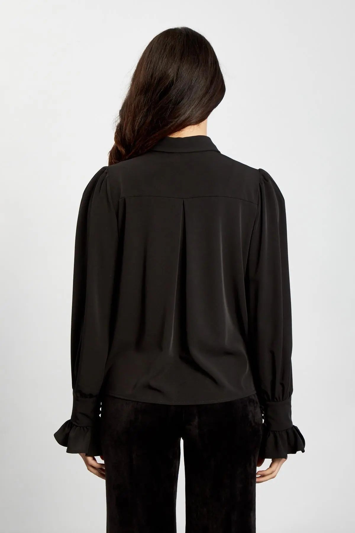 Camicia colletto piatto NERO IRONICA