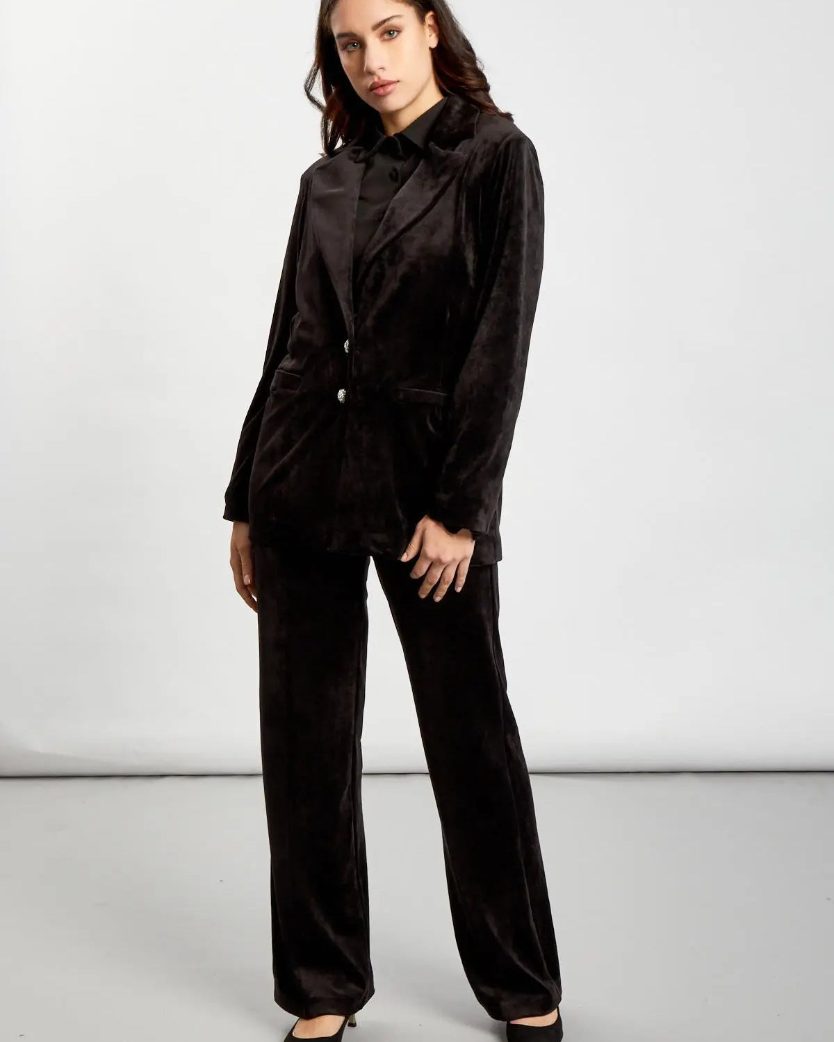 Camicia colletto piatto NERO IRONICA