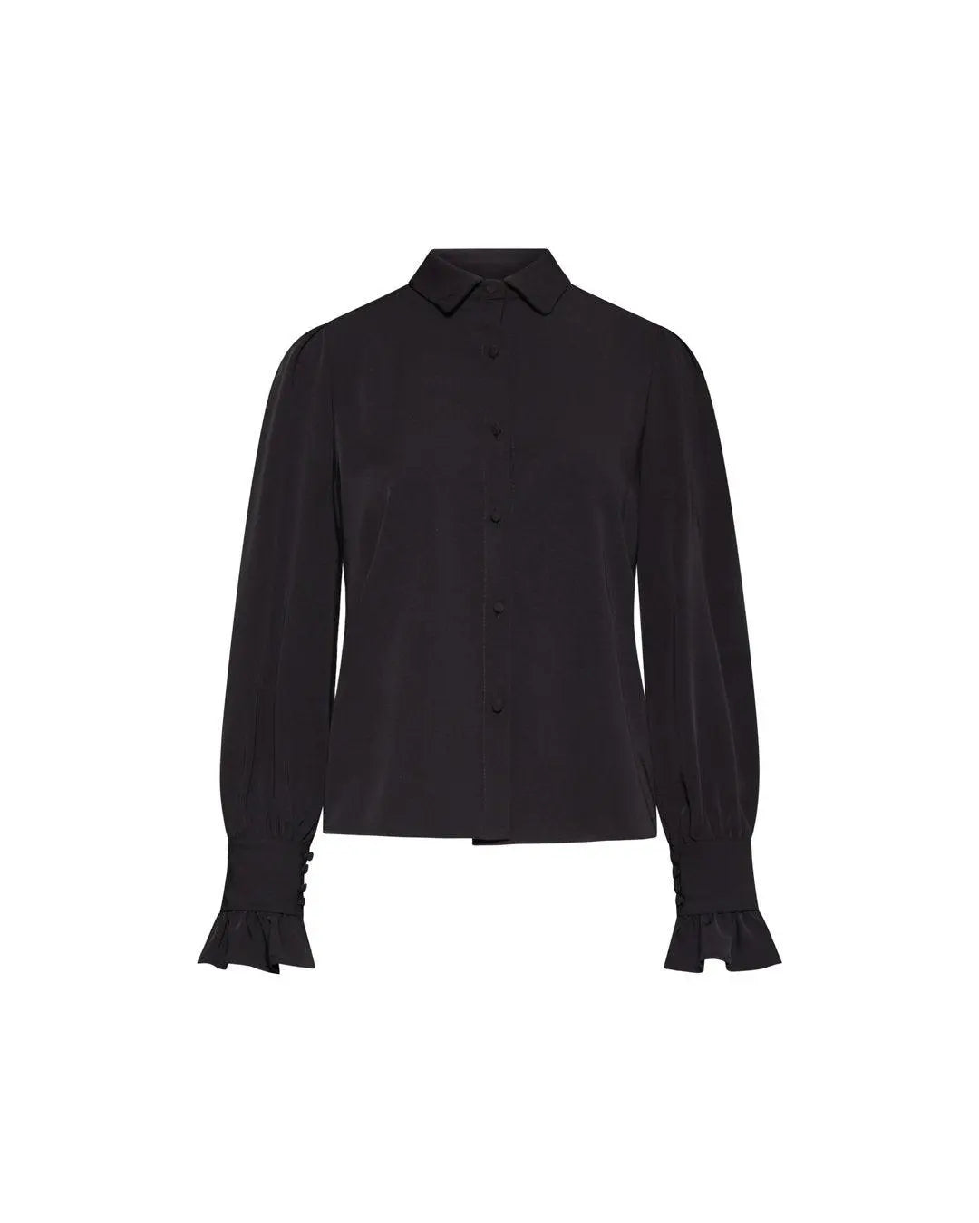 Camicia colletto piatto NERO IRONICA