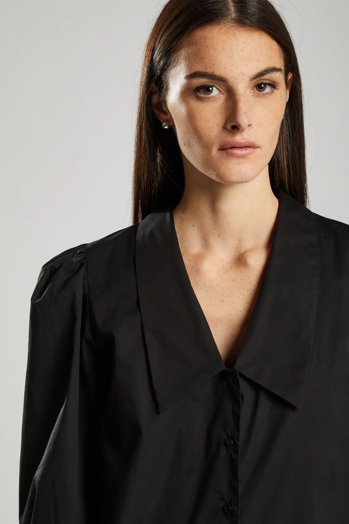 Camicia colletto punte NERO IRONICA