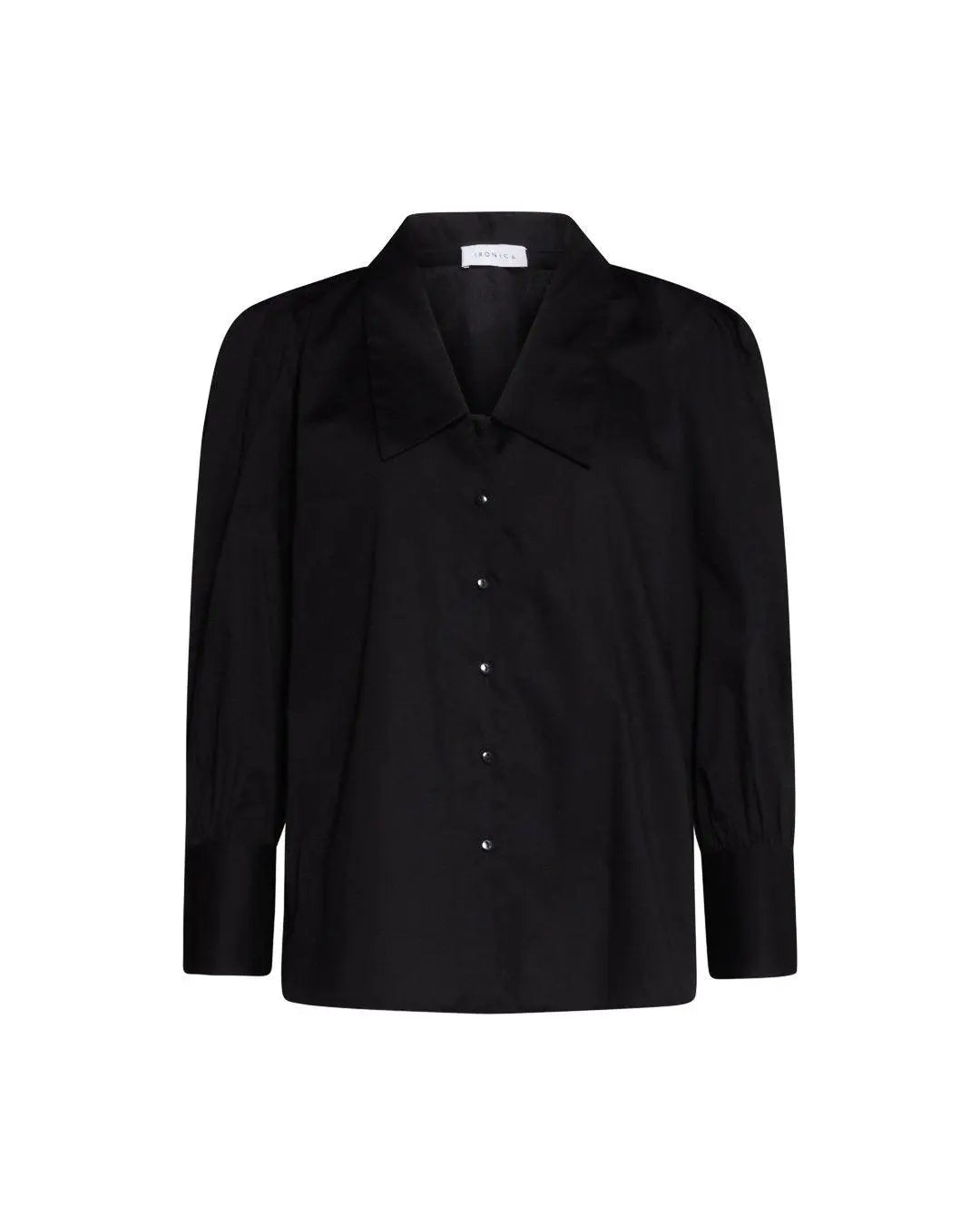 Camicia colletto punte NERO IRONICA