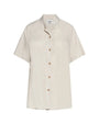 Camicia collo coreana NATURALE DORABELLA