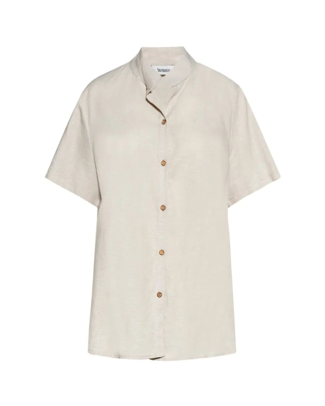 Camicia collo coreana NATURALE DORABELLA