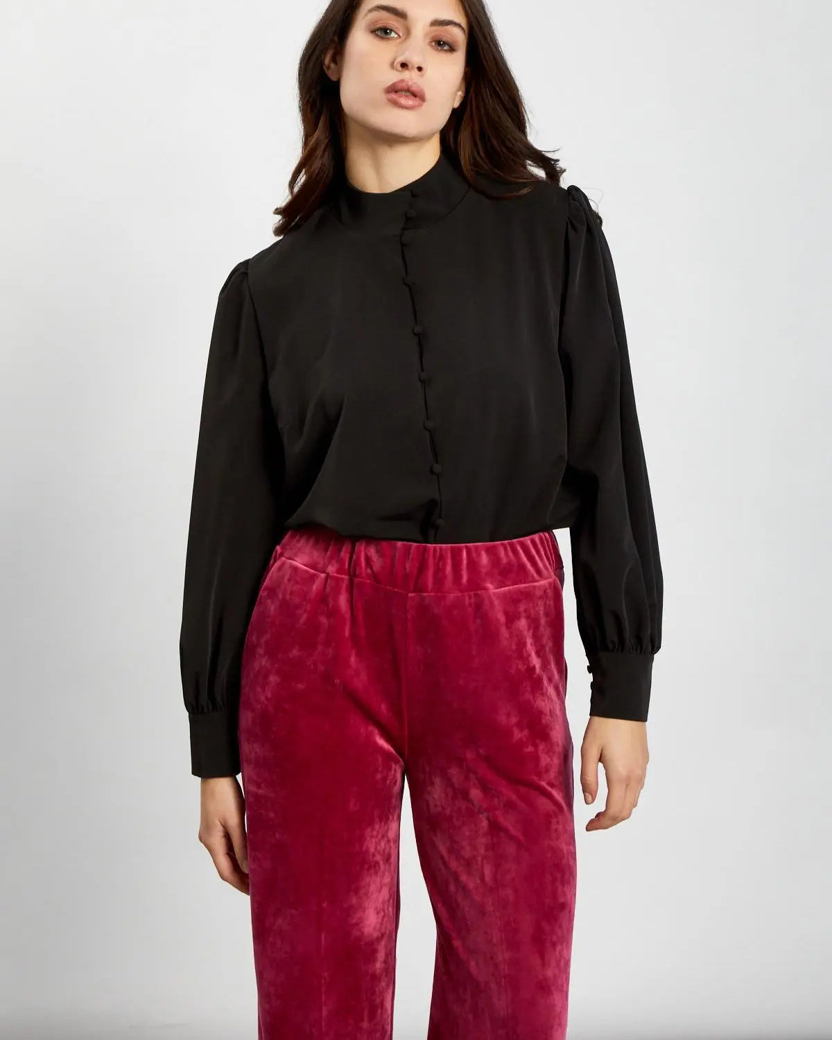 Camicia coreana NERO IRONICA