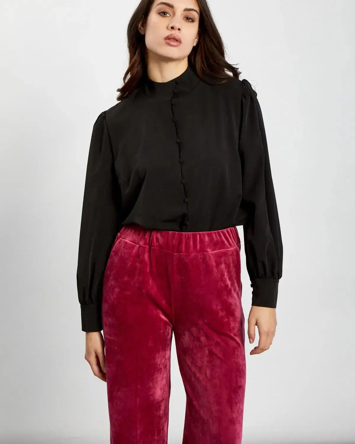 Camicia coreana NERO IRONICA