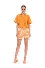 Camicia crop ARANCIO IRONICA