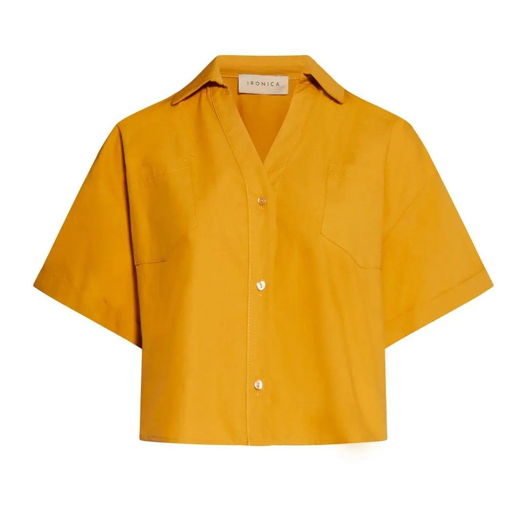 Camicia crop ARANCIO IRONICA