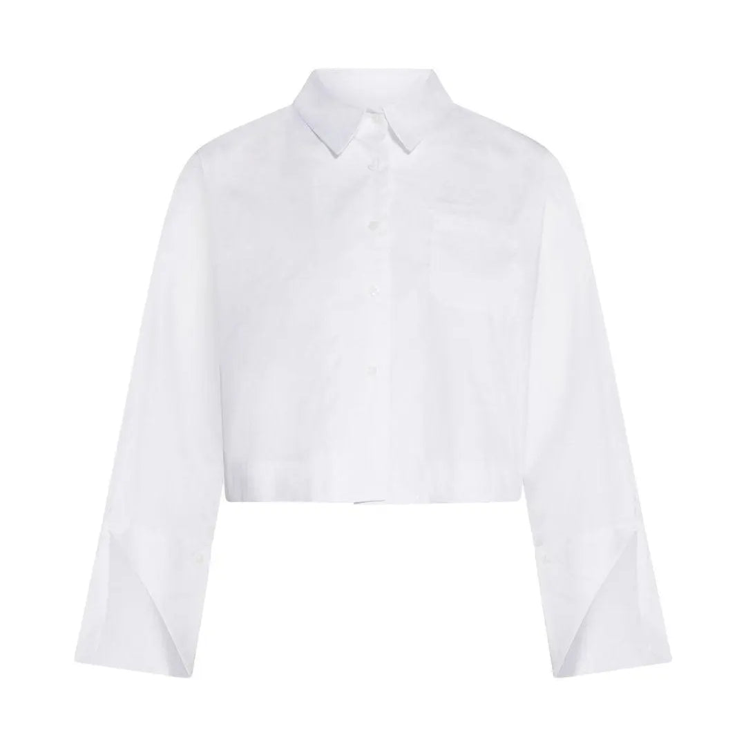 Camicia crop BIANCO IRONICA