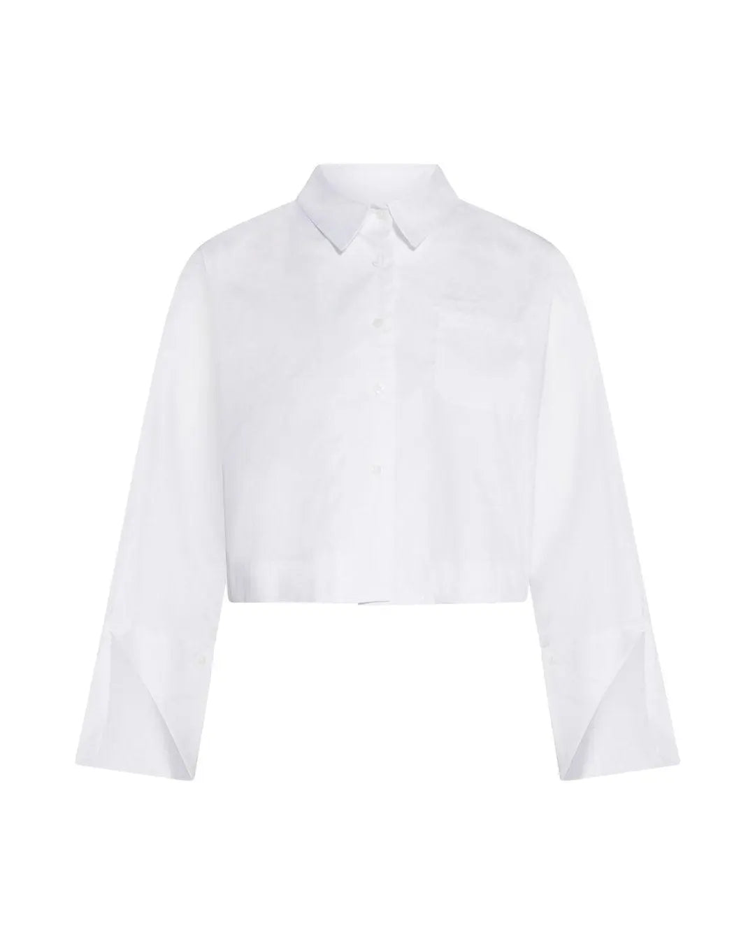 Camicia crop BIANCO IRONICA