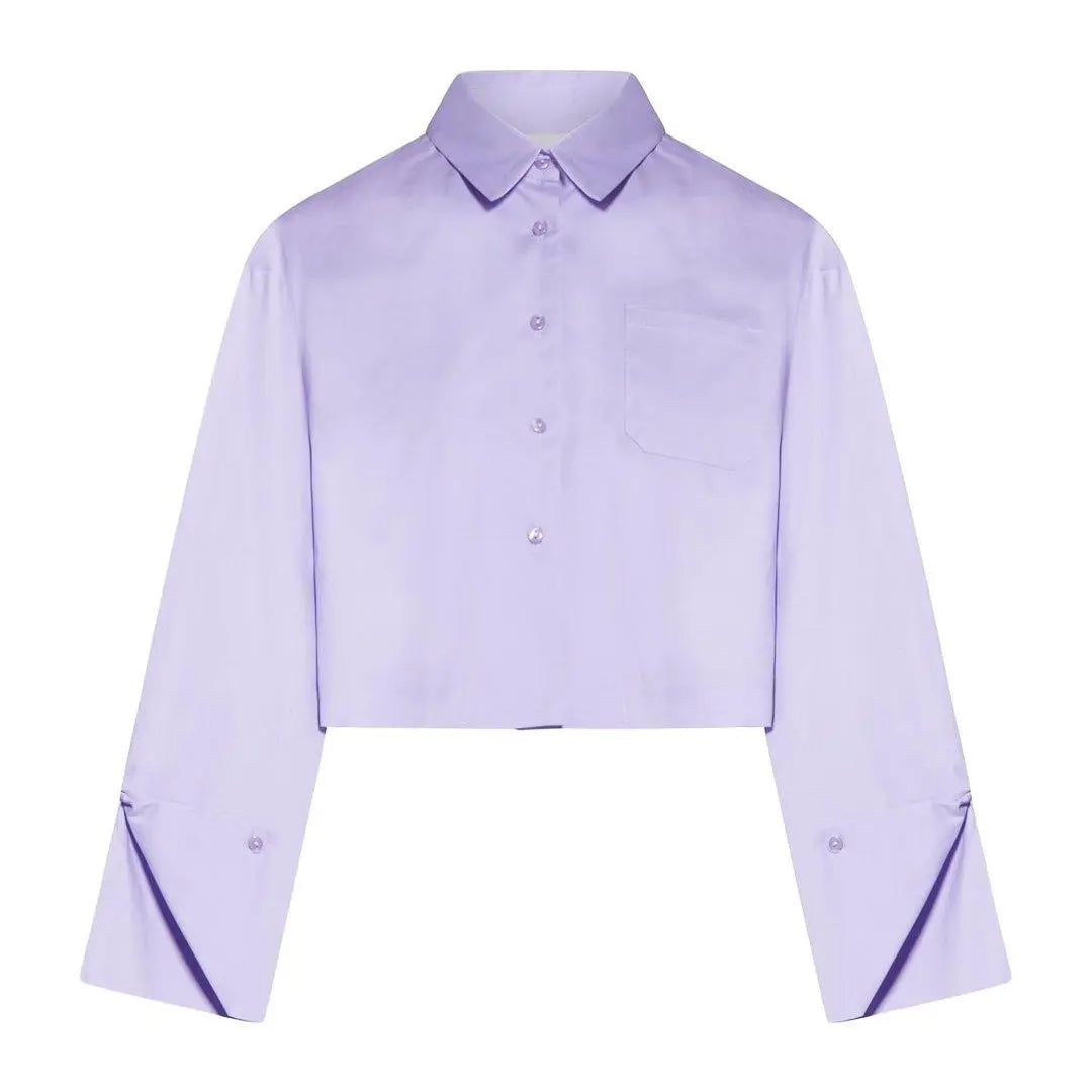 Camicia crop LILLA IRONICA