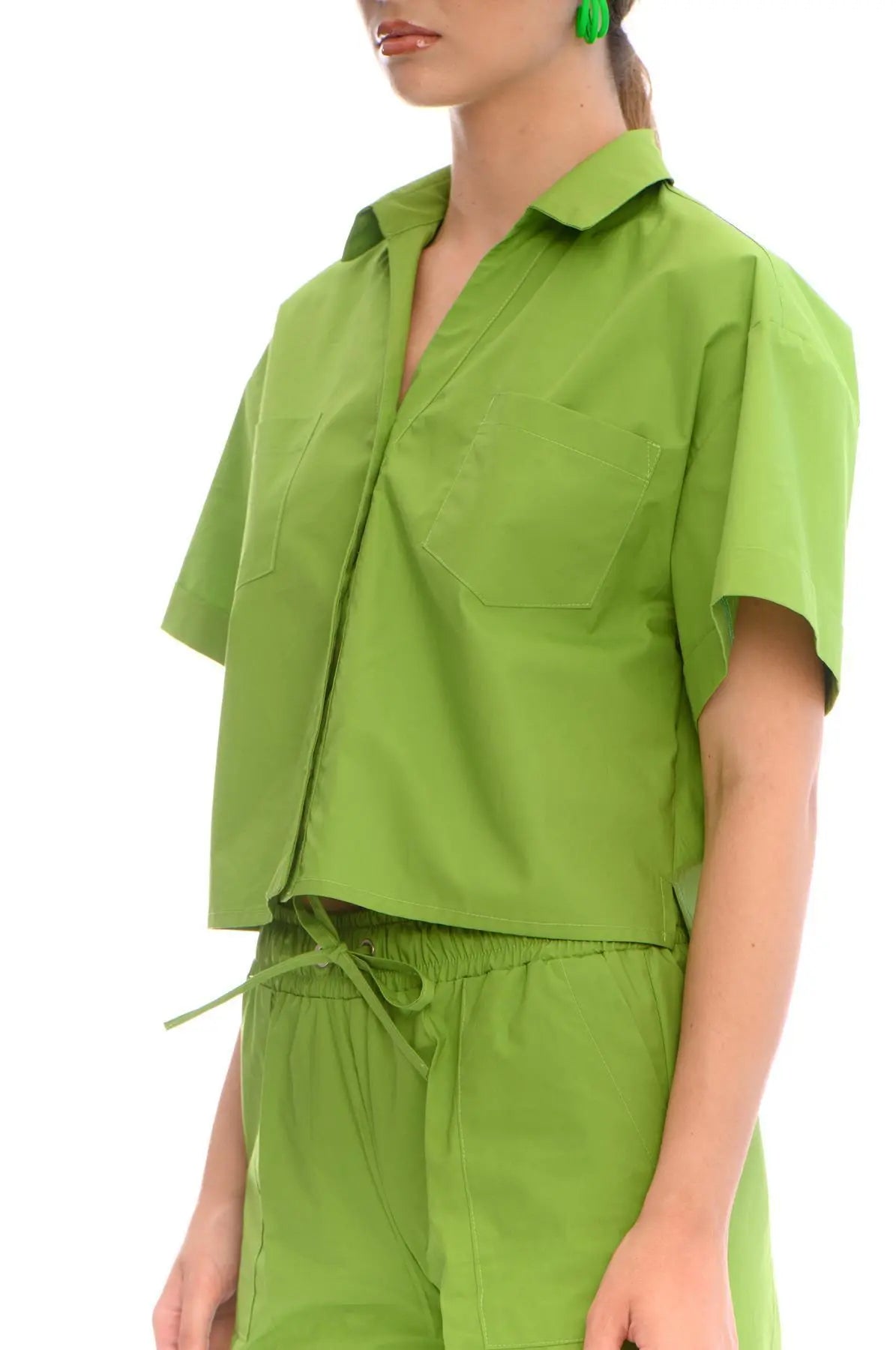 Camicia crop PISTACCHIO IRONICA