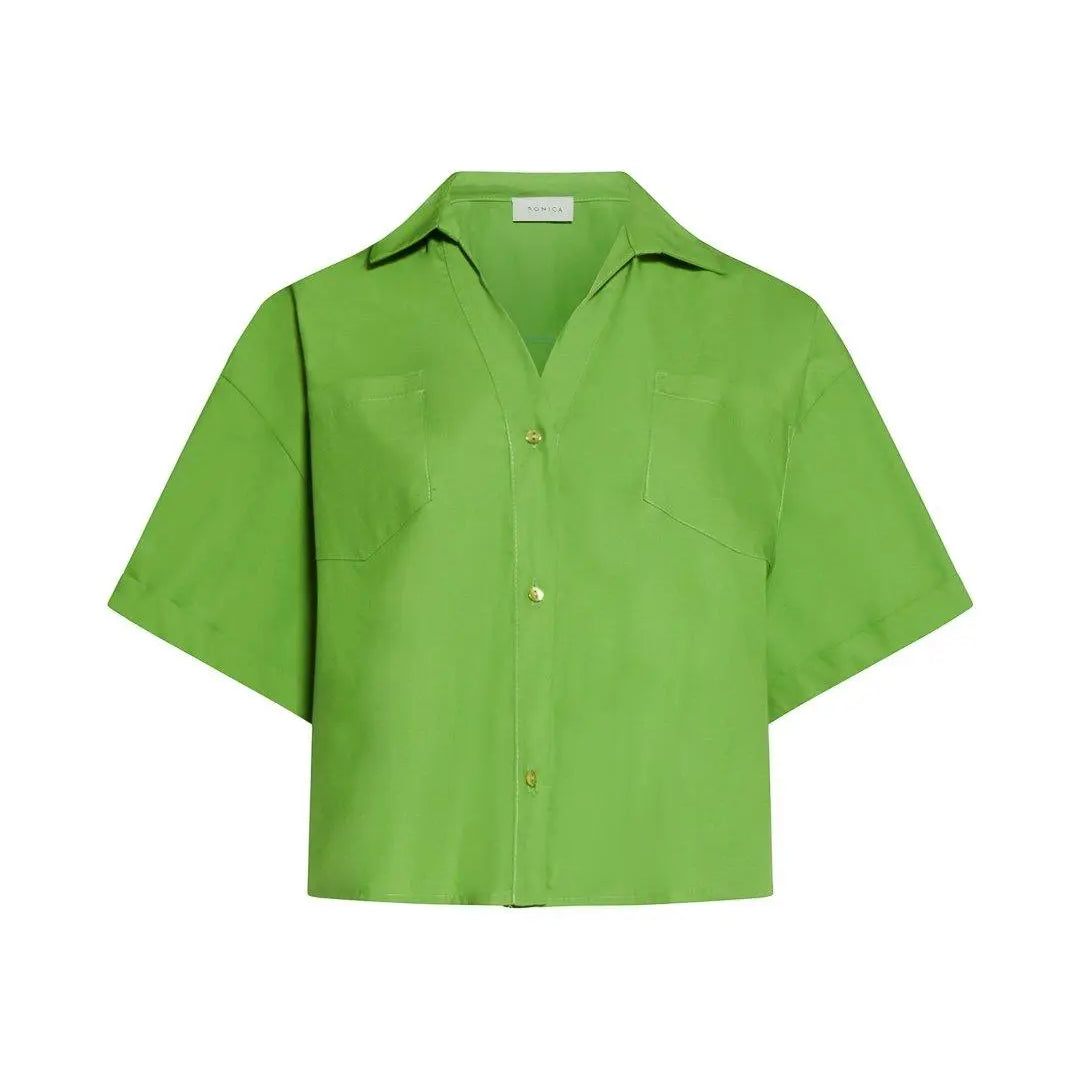 Camicia crop PISTACCHIO IRONICA
