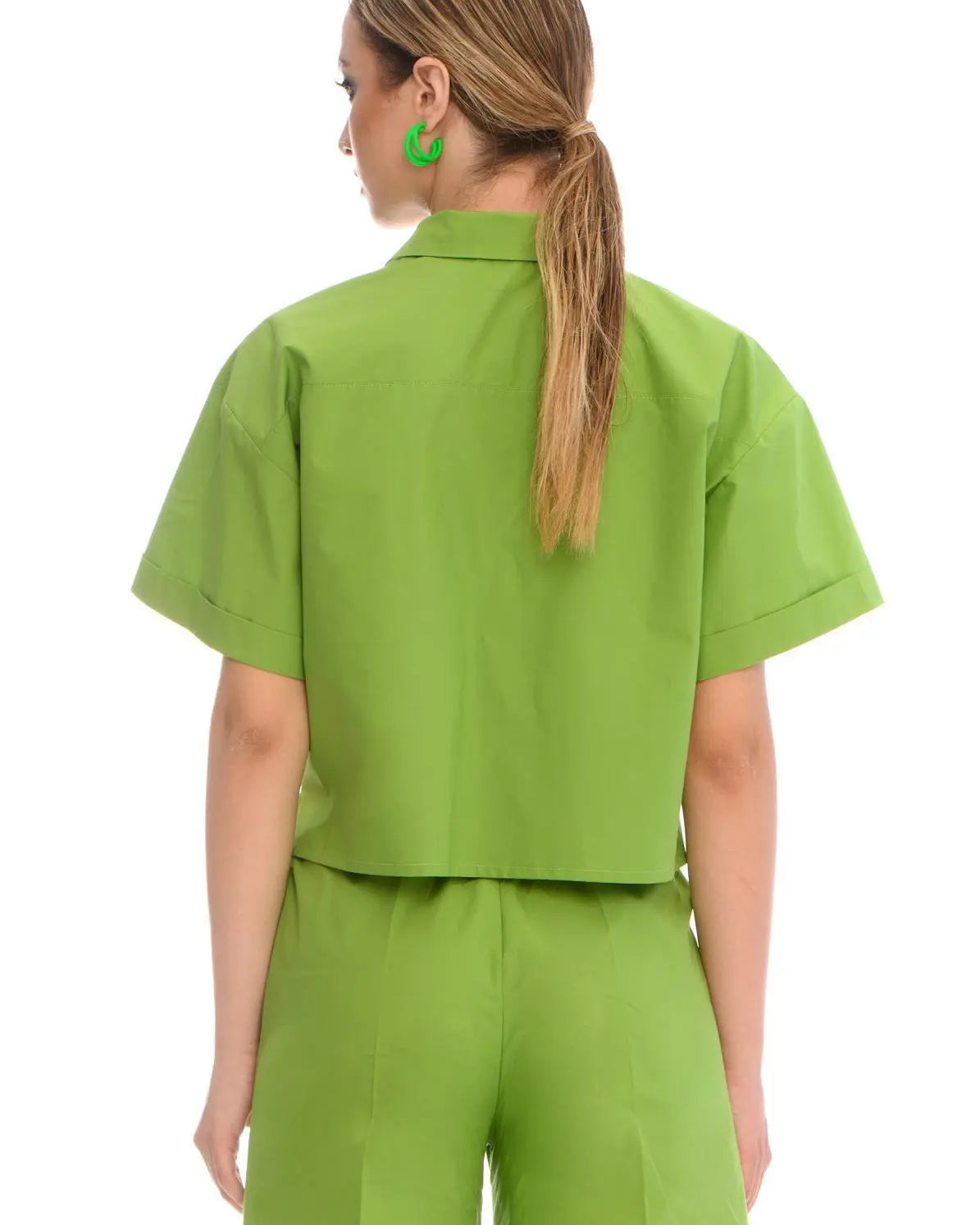 Camicia crop PISTACCHIO IRONICA