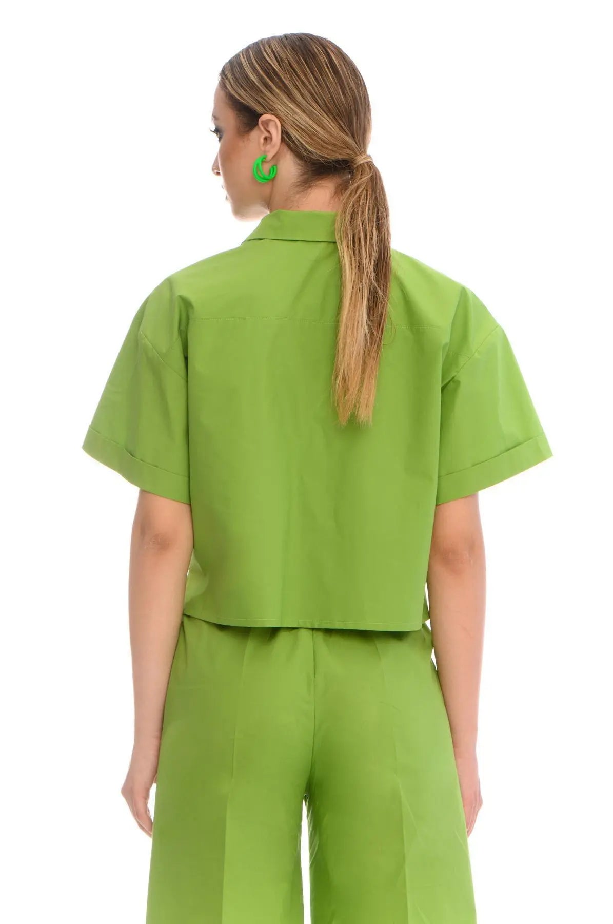 Camicia crop PISTACCHIO IRONICA