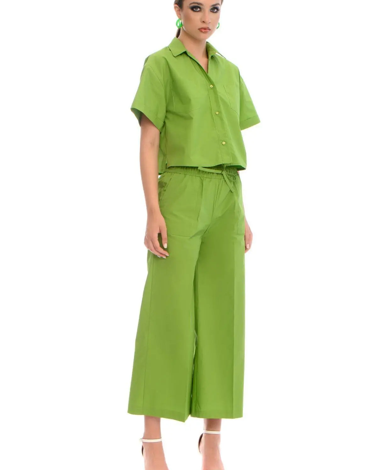 Camicia crop PISTACCHIO IRONICA