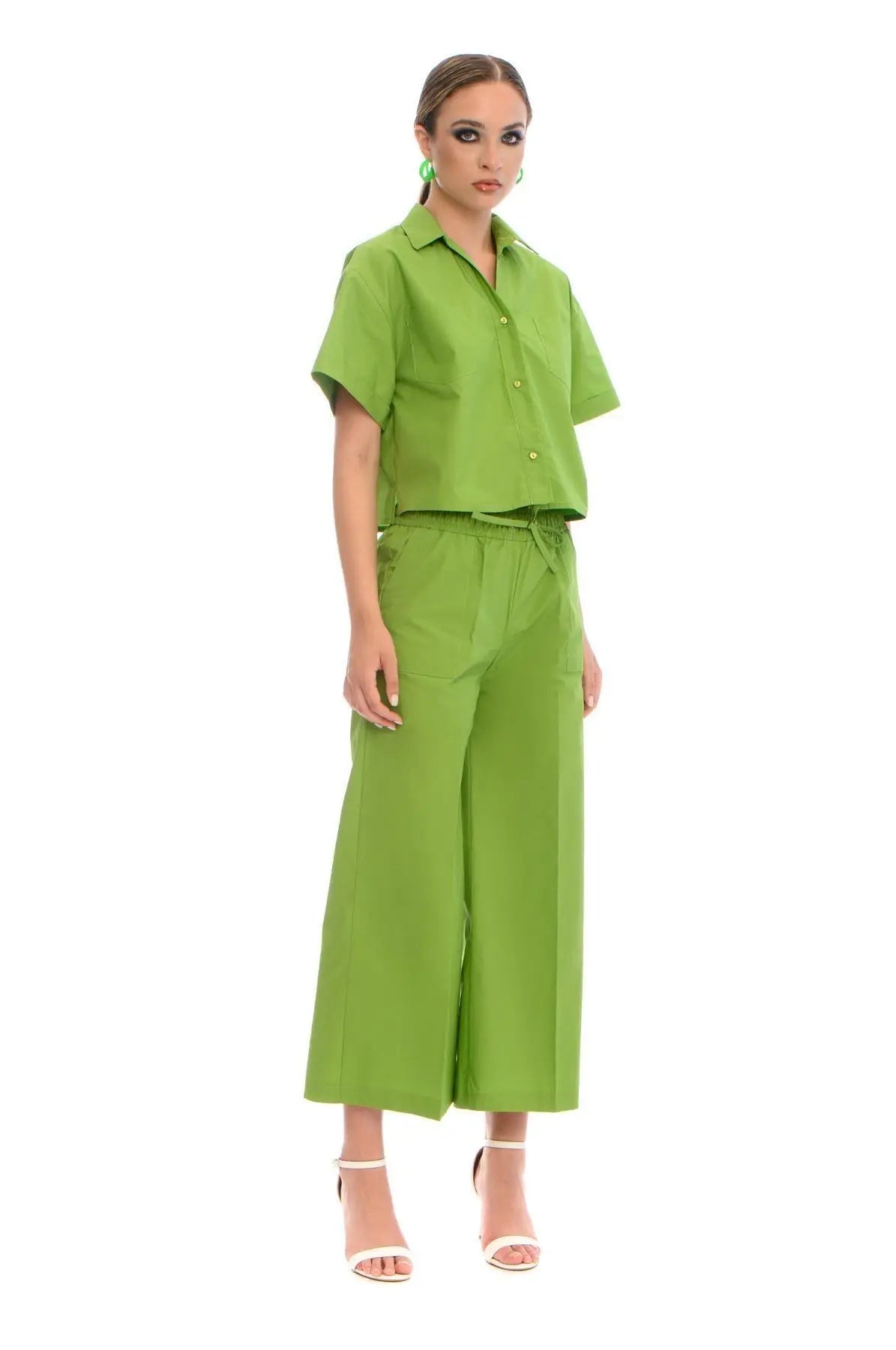 Camicia crop PISTACCHIO IRONICA