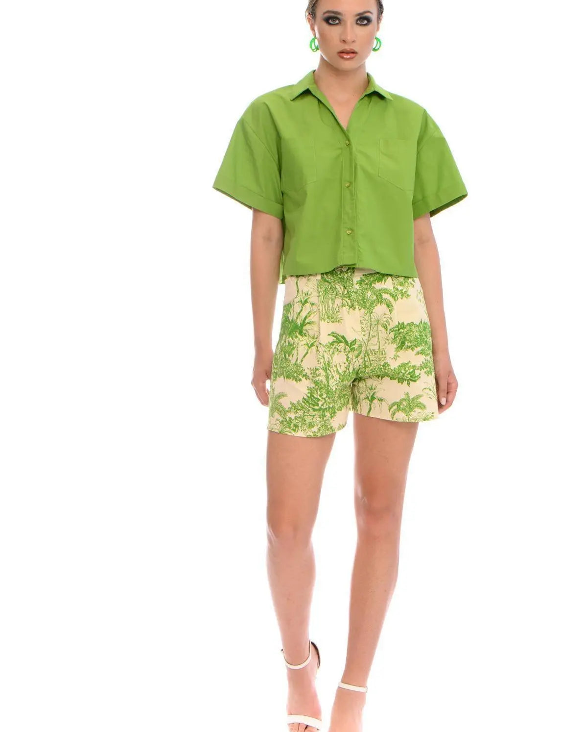 Camicia crop PISTACCHIO IRONICA