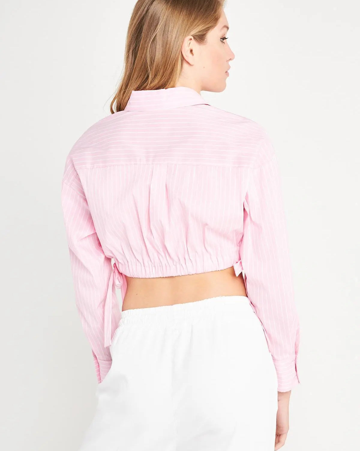Camicia crop ROSA BUBBLE IRONICA
