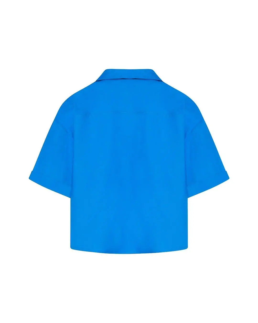 Camicia crop ROYAL BLUE IRONICA