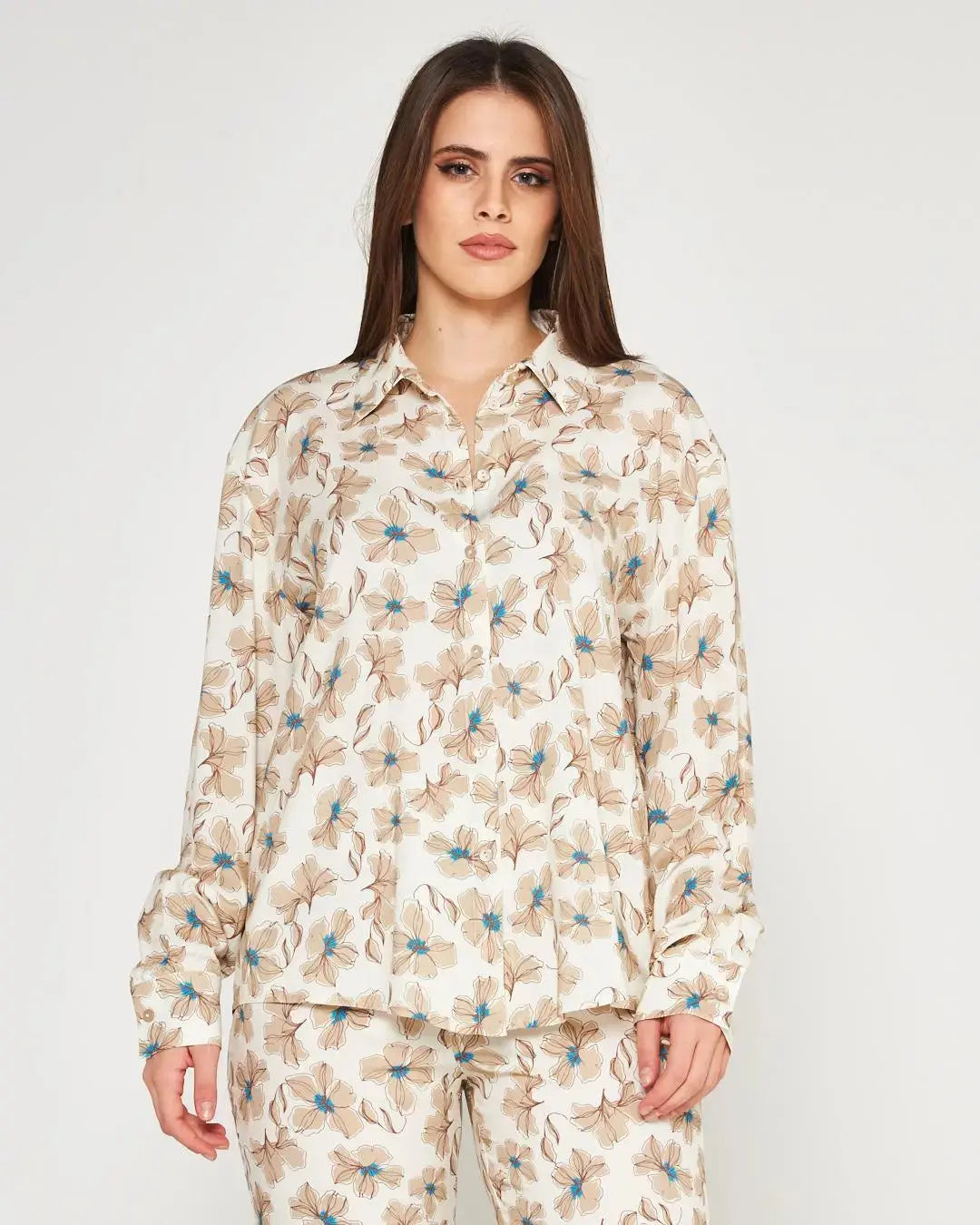 Camicia fantasia BEIGE DORABELLA XXL