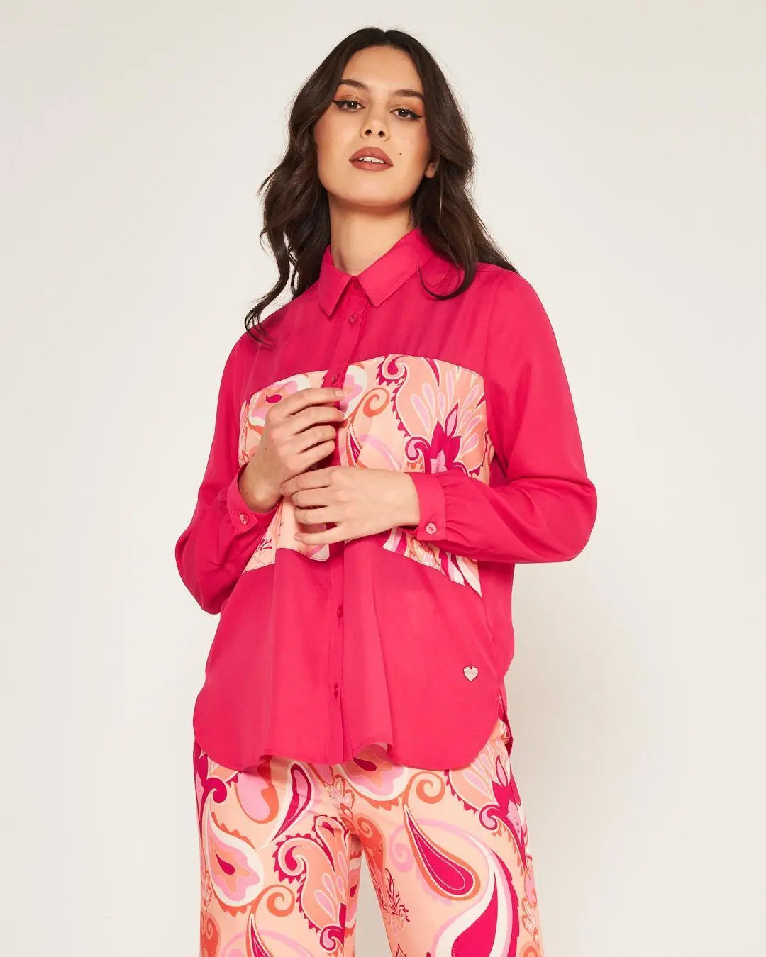 Camicia fantasia FUXIA DORABELLA