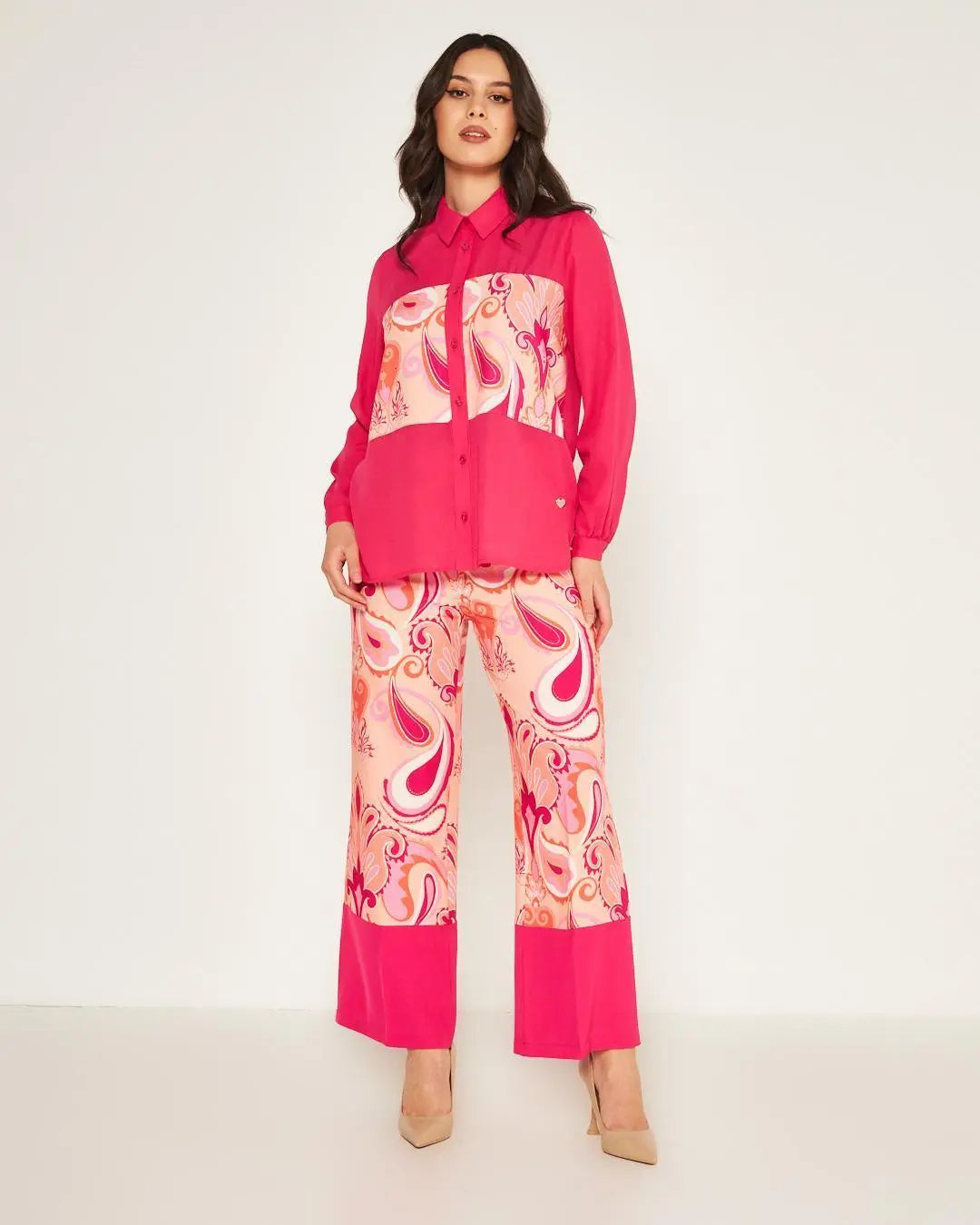 Camicia fantasia FUXIA DORABELLA