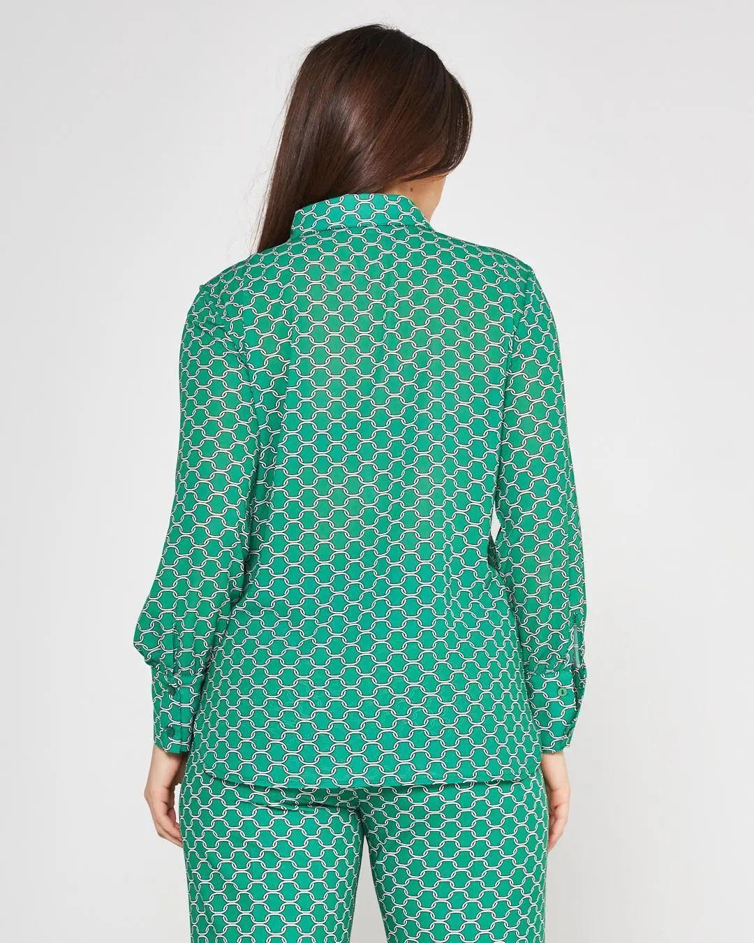 Camicia fantasia VERDE DORABELLA