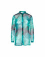 Camicia fantasia astratta VERDE IRONICA