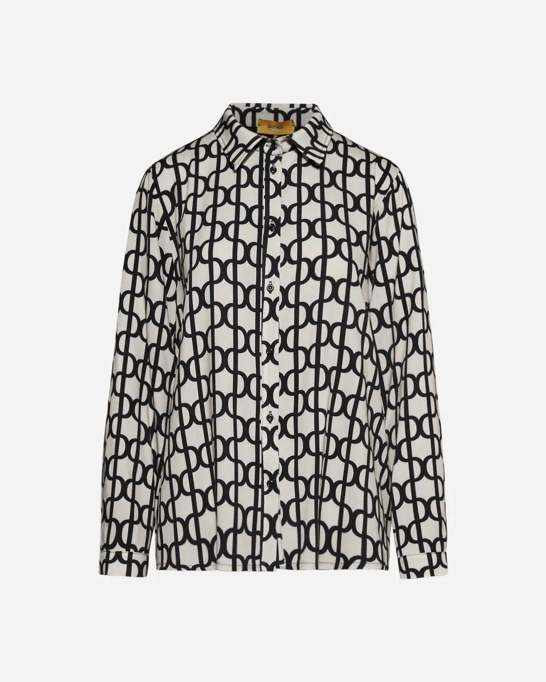 Camicia fantasia geometrica BIANCO DORABELLA PIU'