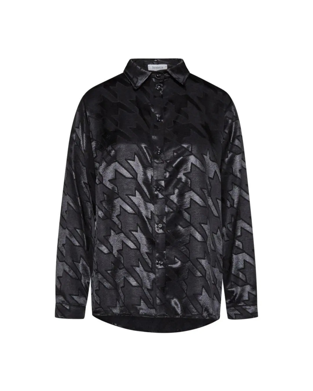 Camicia in fantasia pied de poule NERO DORABELLA