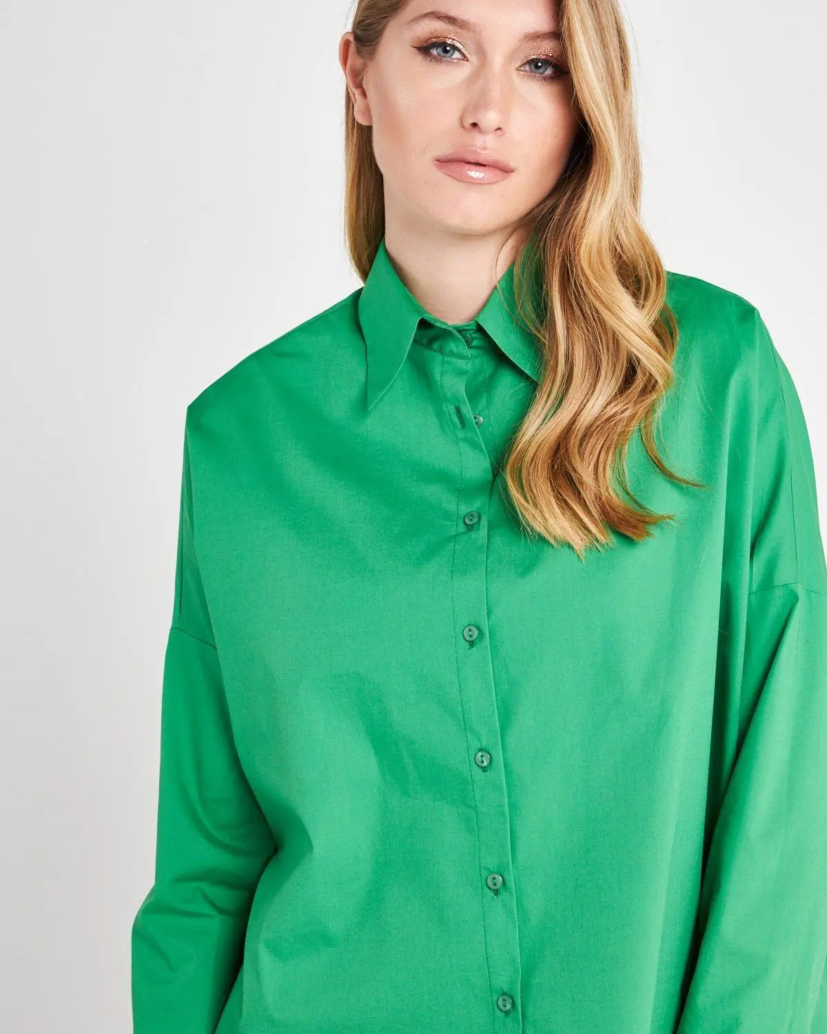 Camicia over VERDE BANDIERA IRONICA