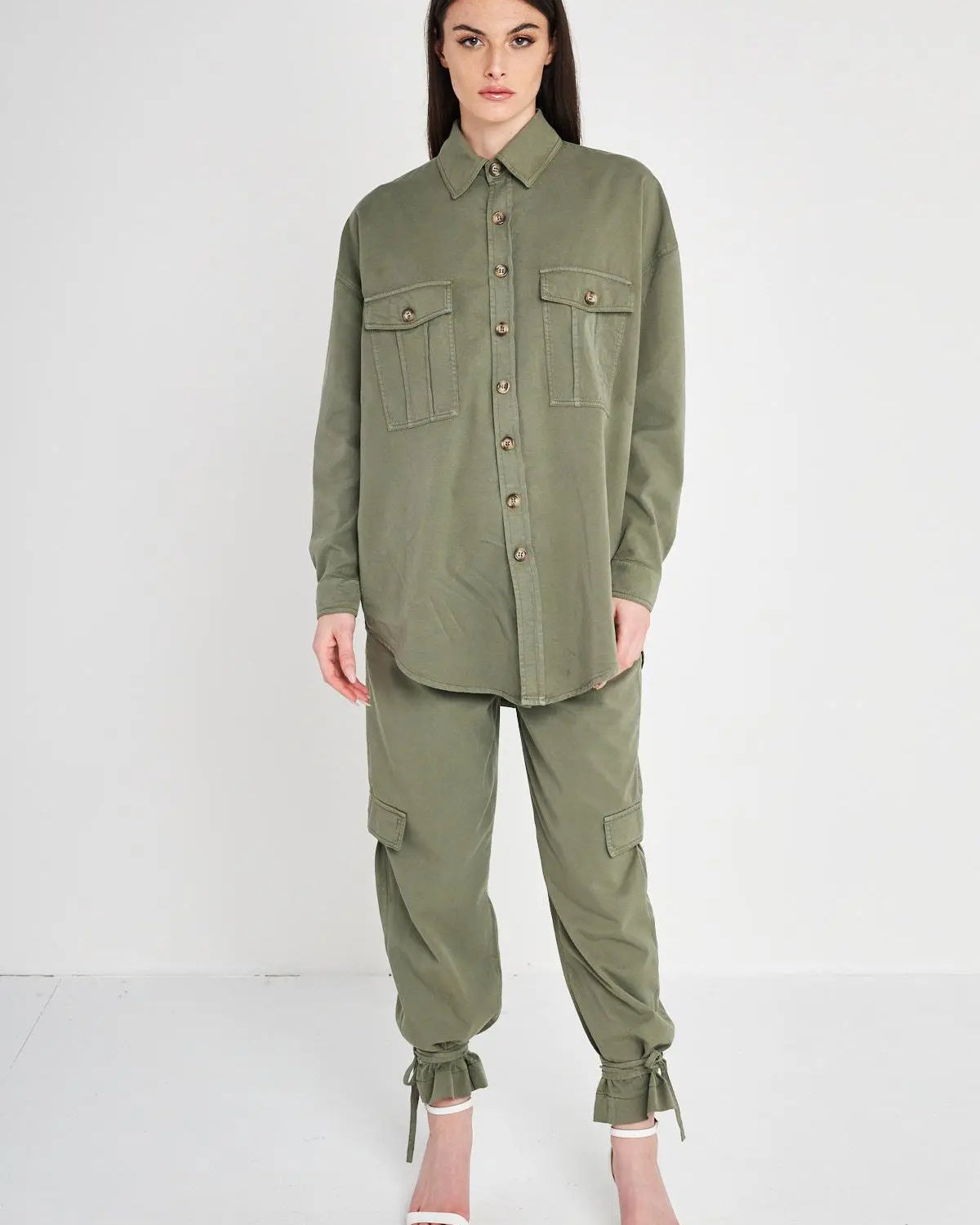 Camicia over VERDE MILITARE IRONICA