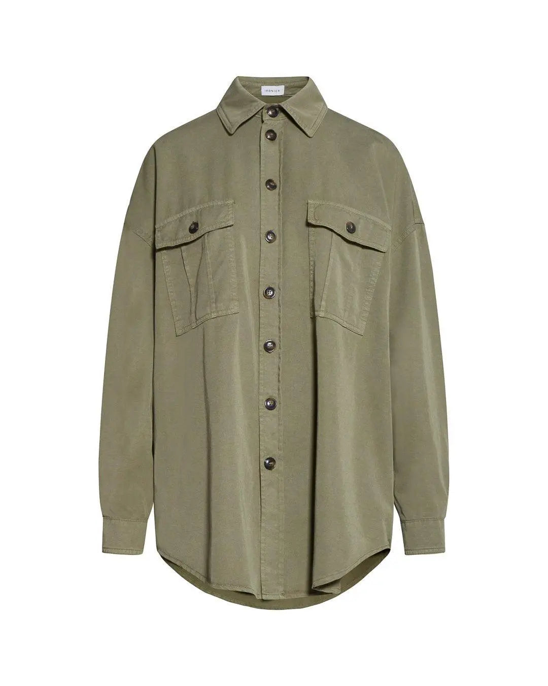 Camicia over VERDE MILITARE IRONICA