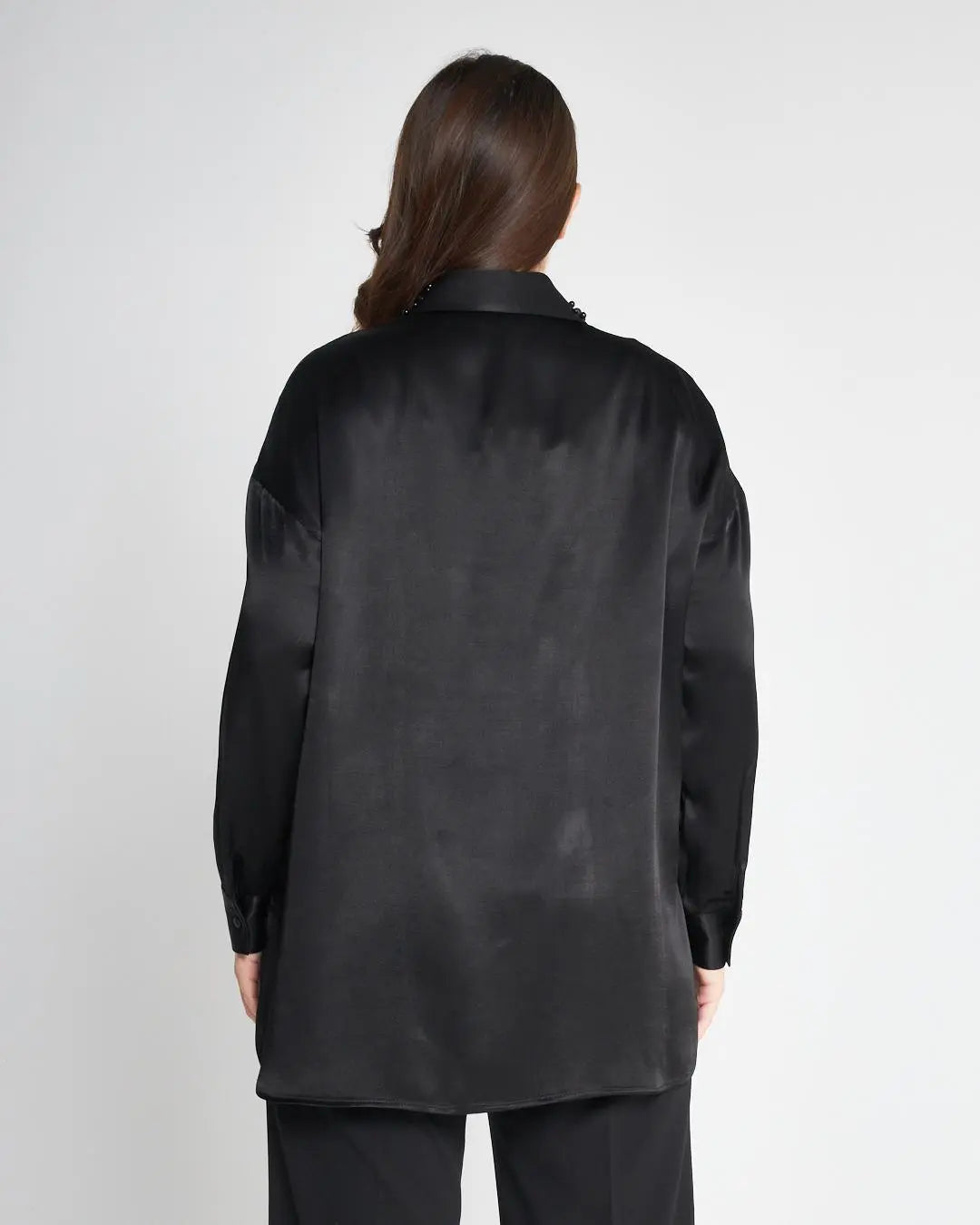 Camicia perle NERO DORABELLA